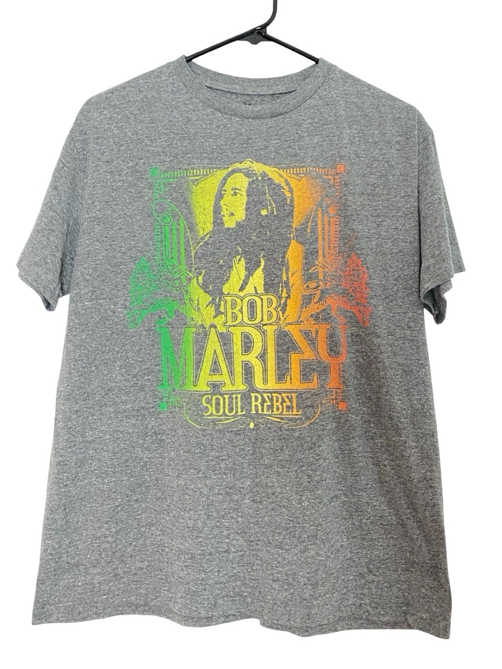 Bob Marley Band Tee Tshirt Unisex Size Large Chest 21 Length 26 Graphic Print